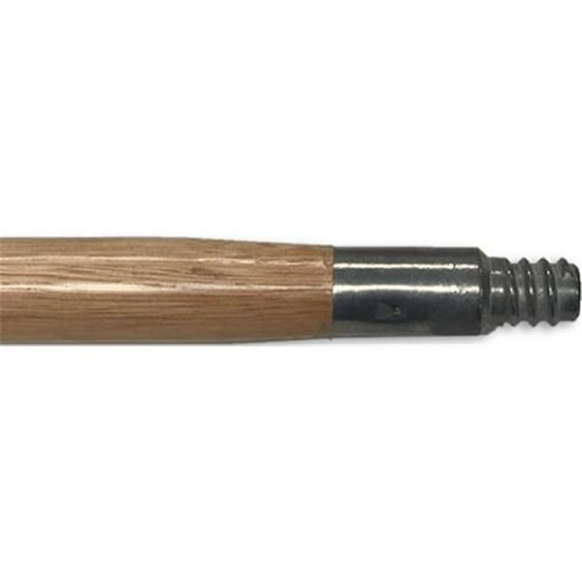 Poignée en Bois Filetée de 1,13 x 60 Po avec Extrémité en Métal