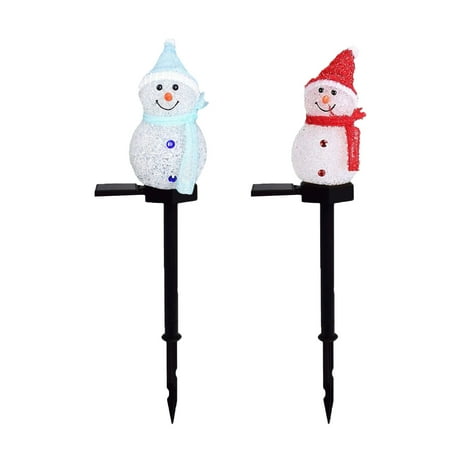 

Christmas LED Waterproof Snowman Plug Lights Lights Garden Decoration & Hangs