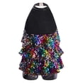 thumbnail image 2 of YONGHS Kids Girls Halter Shiny Ballet Leotard Dress Latin Tango Jazz Dancewear 4-16 Colorful 16, 2 of 7