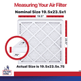 thumbnail image 2 of Filter King 19.5x23.5x1 Air Filter | 12-PACK | MERV 11 HVAC Pleated A/C Furnace Filters | MADE IN USA | Actual Size: 19.5 x 23.5 x .75", 2 of 5