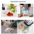 thumbnail image 4 of CSChome Fresh-keeping Bag Reusable Transparent Food Storage Container Leakproof Double Zipper Sandwich Bag, 4 of 6
