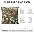 thumbnail image 5 of SHANXI  Throw Pillow Cushion Cover, Tree Full of Fruits Fresh Organic Ecology Themed Artwork, Decorative Square Accent Pillow Case,, Olive Green 24x24in, 5 of 5