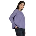 thumbnail image 2 of Moomaya Victorian Style Lace Top For Women Long Sleeves Casual Plain Tunic, 2 of 7