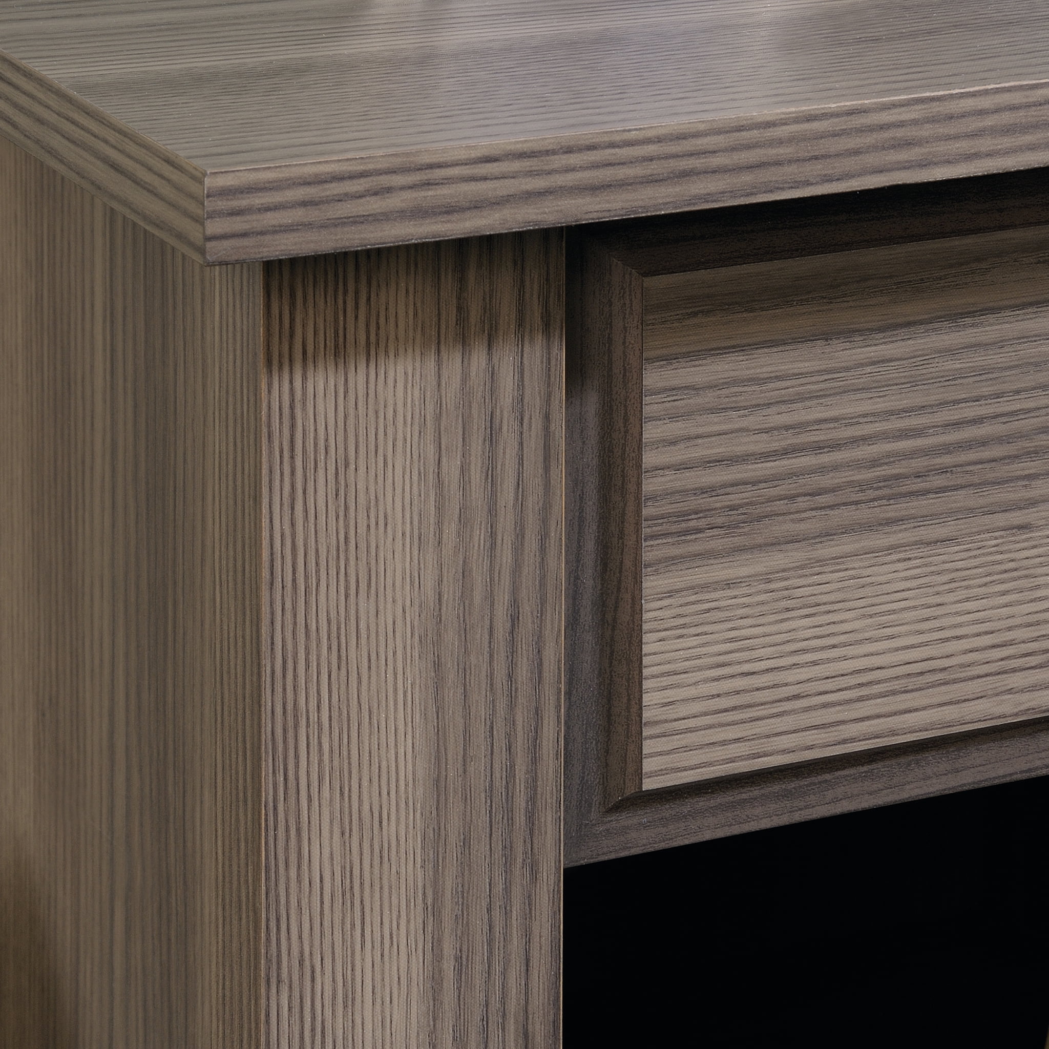 Sauder Shoal Creek Nightstand with Drawer & Storage Shelf, Diamond Ash Finish