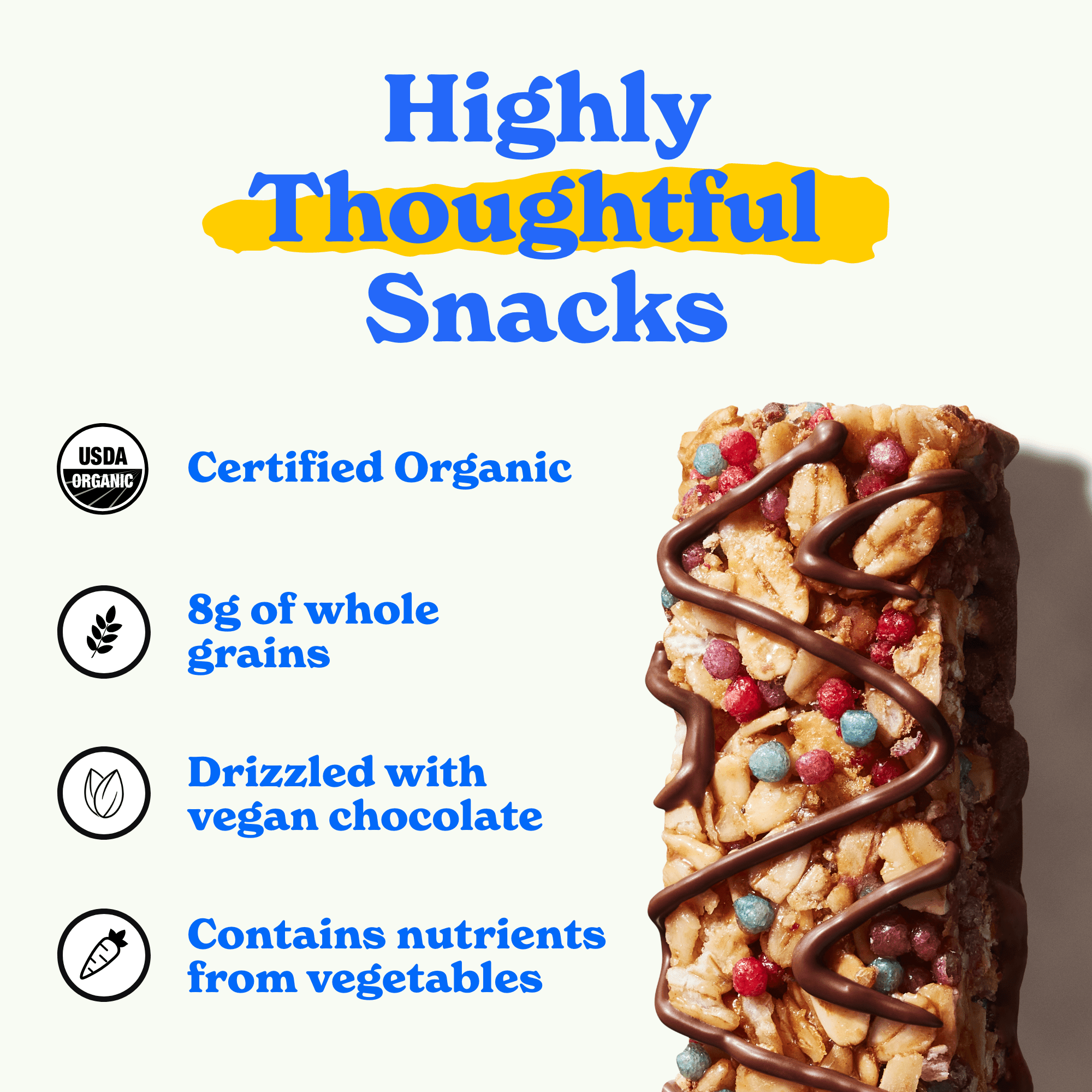 MadeGood Chocolate Drizzle Birthday Cake Flavor Granola Bars, 5 Count (0.78oz Each) pack of 4