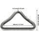 thumbnail image 2 of Anillo triangular de acero inoxidable de 6 piezas con hebilla en forma de V, alta resistencia, utilizado para accesorios de trampolín, 2 of 5
