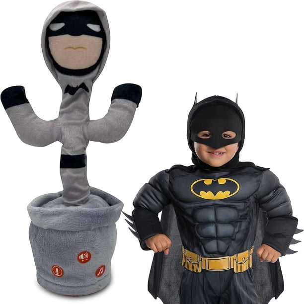 Interactive Superhero Character Singing and Talking Baby Talking Toy 3 Volume Adjustment Feature-Funny and Interactive Dancing Cactus with Led Light