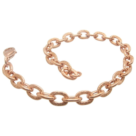11 Inch Copper Bracelet, 1/4 of an inch wide, CB630G - Made in the USA. Medium weight.