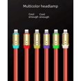 thumbnail image 4 of Adecuado para bricolaje hecho a mano para Apple Huawei OPPOTypeC cable de datos CarPlay de coche luminoso RGB con cable redondo de silicona, 4 of 4