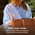 thumbnail image 5 of Bentgo Flip 2-in-1 Straw & Chug Leak-Proof Insulated Water Bottle, 24 fl oz (Lilac Cloud), 5 of 7
