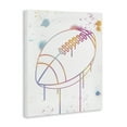thumbnail image 3 of Stupell Industries Graffiti Football Drip Canvas Wall Art, design by Marcus Prime, 48 x 36, 3 of 7