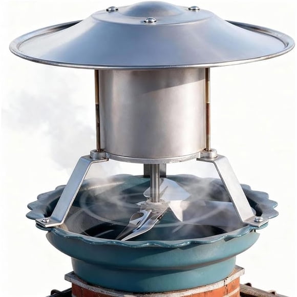 Ventilador de escape de chimenea de 120 W con carcasa de acero inoxidable y motor de cobre para una eliminación confiable de humo en aplicaciones de calefacción residencial