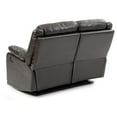 thumbnail image 4 of Passion Furniture Ward 55 in. Dark Brown Faux leather 2-Seater Reclining Sofa with Pillow Top Arm, 4 of 6