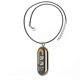 thumbnail image 5 of Correa de cuero para pulsera Mi Band 8, con adorno para el cuello, color dorado pálido, 5 of 5