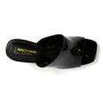 thumbnail image 3 of Ninety Union Jloo Open Toe Slide With Circular Metallic Heel, Black, 5, 3 of 4