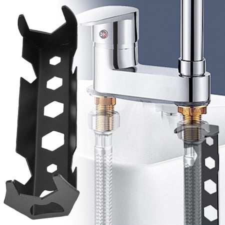Basin Wrench 13-in-1 Multifunctional Sink Faucet Tool 360&deg; Rotating Plumbing Wrench for Tight Spaces Kitchen & Bathroom Installer Tool