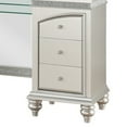 thumbnail image 4 of 60 Inches 6 Drawer Vanity Desk with Tri Fold Mirror, Silver, 4 of 5