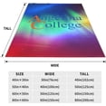 thumbnail image 5 of Angelina College Logo Fleece Blanket, Very Soft Microfiber Flannel Blanket for Couch Warm and Cozy for All Seasons, 5 of 6