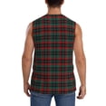 thumbnail image 4 of Balery Tartan Plaid Camisetas sin mangas para hombre, absorbe la humedad y protege contra el mal olor.-3X-Large, 4 of 7