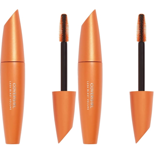 Máscara COVERGIRL Lash Blast Volume de larga duración negra (paquete de 2)