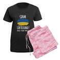 thumbnail image 5 of CafePress - Save Ukraine Raise Your Voices Women's Dark Pajama - Women's Short Sleeve Print T-Shirt and Pants Dark Cotton Pajama Set, 5 of 7