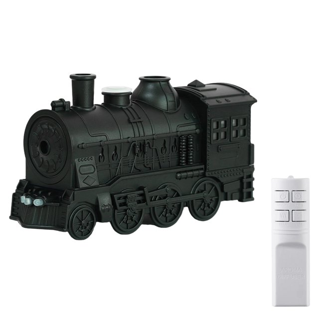 Difusor Aromaterapia Esencial Mini Forma Tren Humidificador 300 Ml Con Luces Coloridas Control Remoto para Sala Estar