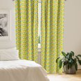 thumbnail image 2 of Ambesonne Surfboard Curtains, Summertime Hobby, Pair of 28"x63", Yellow Pink Blue, 2 of 5