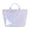 Blue, variant on Striped PVC Tote Bag Waterproof Glossy Large Capacity Beach Handbag for Women Shopping Travel Daily, Gift