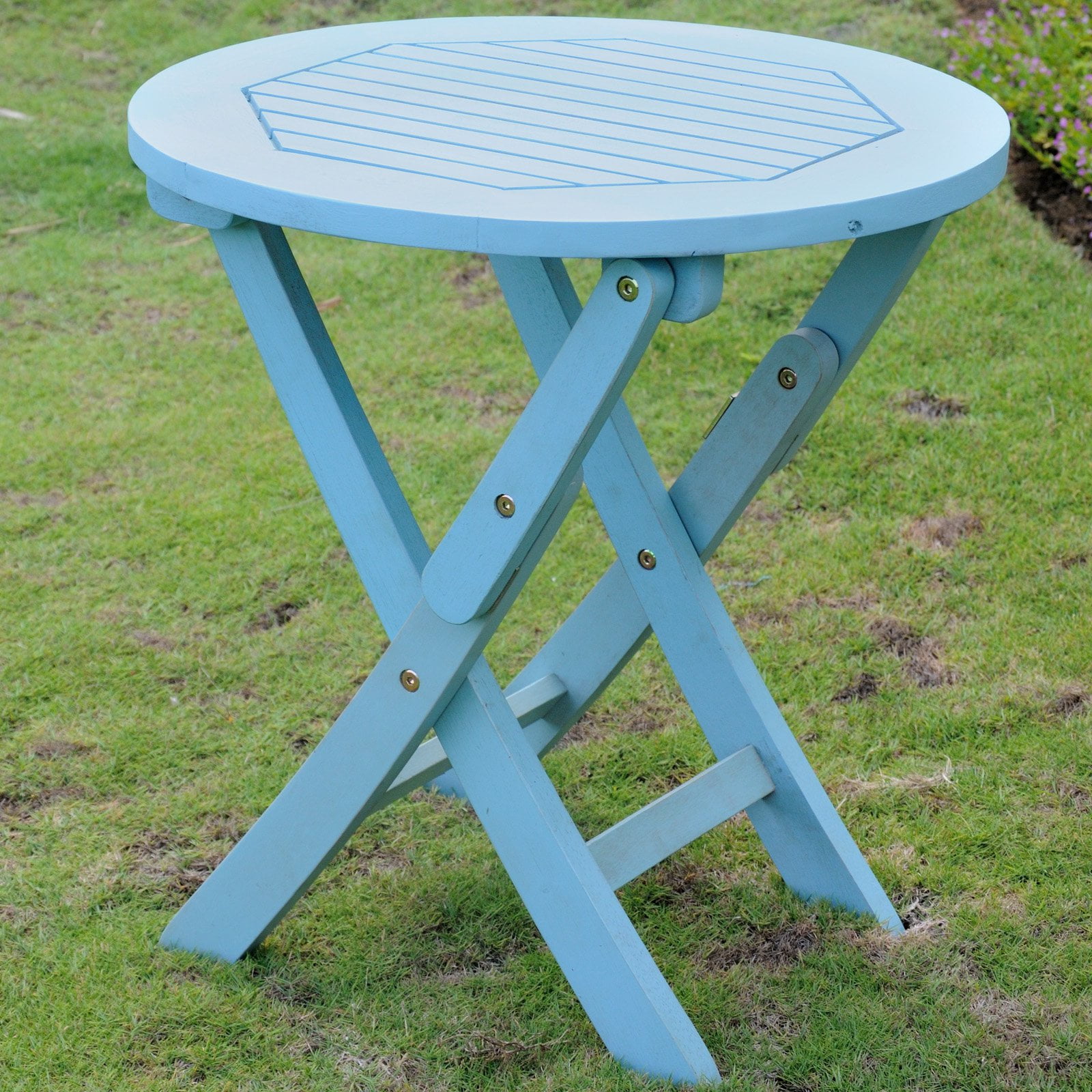 Chelsea Acacia Folding Patio Table Com