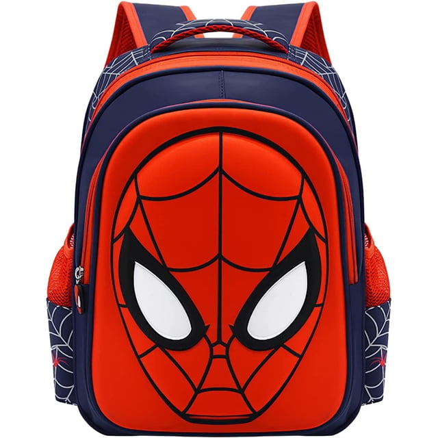 Toddler School Backpack 3D Comic Schoolbag Waterproof Lightweight Backpack for Elementary Student Schoolbag Kids,Navy