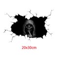 thumbnail image 3 of CAROOTU 3D Silent Skull Sticker PVC Removable DIY Wall Sticker Wallpapers Room Decoration, 3 of 7