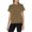 Leopard Print Knit, variant on Women's All-Over Print Watercolor Blue Yellow T-Shirt Short Sleeve Crewneck Casual Summer Tee Tops