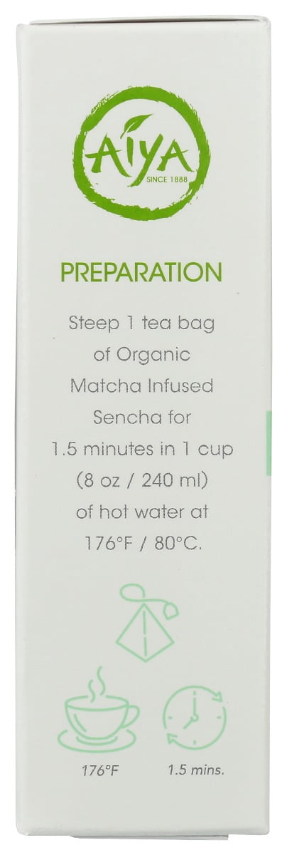 (Price/Case)Aiya - Tea Matcha Infus Senc - Case of 6-20 GR