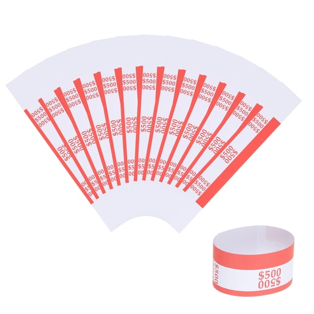 Uxcell Bandes d'Argent, Bandes Autocollantes pour Billets de Dollar, Rouge