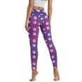 thumbnail image 2 of Renewold Paw Violet Leggings with Pockets for Women Workout Tights Compression Leggings High Waisted Butt Lifting Printed Leggings Full Length Womens Leggings, XL, 2 of 8