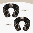 thumbnail image 3 of Xecao Cyber Skeleton With Tattoos Print Memory Foam Cervical Neck Pillow Versatile U-Shaped Pillows for Home,Office,Camping,Travelling,Soft Washable Cover, 3 of 8