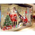 thumbnail image 2 of Pegatinas estáticas Se aferra Vinilo removible Papá Noel Árbol Hombre Flak, 2 of 5