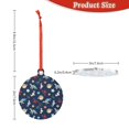 thumbnail image 3 of Gaeub Sea Creatures Print Christmas Ornaments for Christmas Tree,Christmas Decor,Christmas Decorative Hanging Pendants,Acrylic Christmas Decorations -Round Shape, 3 of 7
