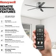thumbnail image 3 of Open Box Honeywell Graceshire 52” Ceiling Fan with LED Light and Remote, Nickel, 3 of 12