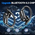 thumbnail image 3 of Auriculares Deportivos Bluetooth 5.3 Inalámbricos con Sonido HiFi Premium Cancelación de Ruido ENC Resistencia al Agua IP7 y Estuche de Carga USB-C con LED Dual para 48 Horas de Autonomía, 3 of 7