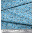 thumbnail image 3 of Soimoi Rayon Fabric Earthworm,Fruit & Insect Printed Craft Fabric by The Yard 56 Inch Wide, 3 of 3