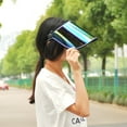 thumbnail image 5 of Unisex Hologram Sun Visors Hat UV Protective Hat Cap Wide Brim Thicker Sunhat, 5 of 8