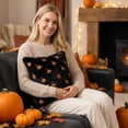 thumbnail image 5 of 2pcs Halloween Pillows,Halloween Decorations Pillow Covers 18x18 inch Ghost&Pumpkin Throw Pillow Cases Soft Plush Faux Fur Wool Decorative Living Room Case,Fall Decor,Pumpkin Decor, 5 of 6