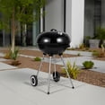 thumbnail image 4 of Ilios Innova | Asador Blaze de Carbón Portátil con Ruedas y Tapa, Parrilla Redonda, Diseño Compacto y Resistente, Acero Esmaltado Color Negro, 4 of 9