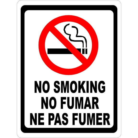 No Smoking No Fumar Ne Pas Fumer Sign