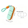 thumbnail image 2 of Pill Organizer Case 4.7x3.1x1.2 In Medication Storage Box Lightproof Sealed Lid Portable Daily Use for Tablets Supplements, 2 of 5