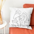 thumbnail image 4 of Valentine's Day Decorative Gifts for Kids - Color Your Own Pillowcase Coloring Craft Coloring Cute Animal Pillow Case for Boys Girls Decoration Supplies Craft, 4 of 4