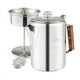 thumbnail image 1 of Cafeteras de percolador para estufa para acampar, cafetera de percolador de acero inoxidable, cafetera para acampar al aire libre, 9 tazas, 1 of 7