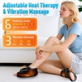 thumbnail image 3 of Ankle Heating Pad with Massage, 2Pcs Cordless Foot and Ankle Massager, Ankle Brace Wrap Warmer with 6 Heat & 3 Vibration, 3 Timer Settings, Gift for Men and Women, Black, 3 of 13