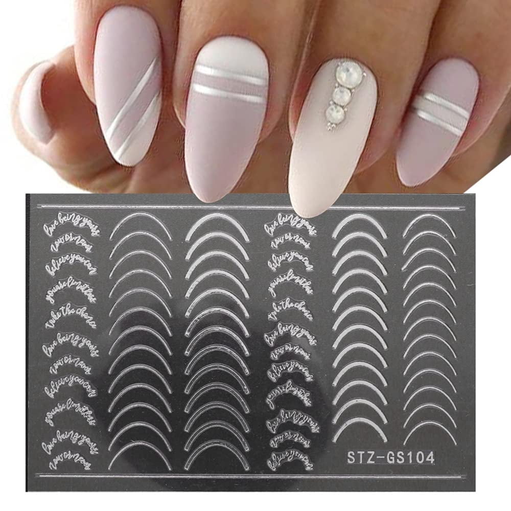 L Metallic Nail Stickers